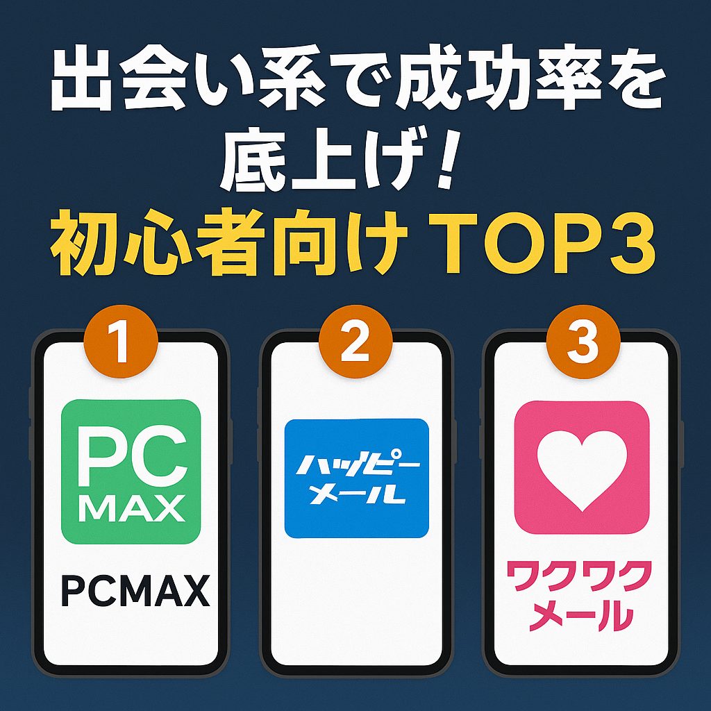出会い系で成功率を底上げ！初心者向け TOP3